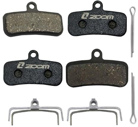 AKANTOR Two Pairs 4-Piston Brake Pads Four-Piston Oil Semi Metal Bicycle Brake Pads for Zoom HB876 Shimano D02S XT M9020 M8020 Saint M640 M800 M810 M820 M520 M420 876 Disc Brake
