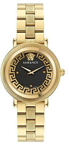 Versace Damen Analog Armbanduhr Greca Flourish