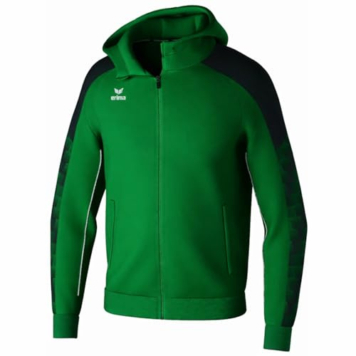 Erima Giacca da allenamento EVO STAR con cappuccio (1032403) Unisex - Bambini e ragazzi, smeraldo/pine grove, 140