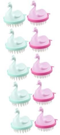 PartyKindom 10 Stück Massage Shampoo Kamm Kinder Peeling Tpe Haushalt