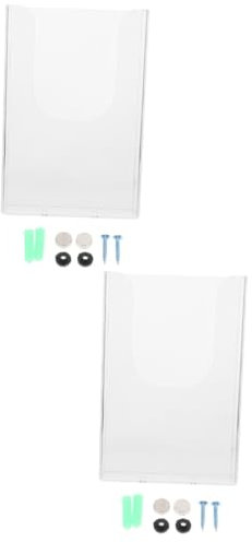 BCOATH 2 Stück Moderner Aktenständer Aus Kunststoff Zur Wandmontage Akten-organizer Für Die Aufbewahrung Von Bürobroschüren Organizer in Großpackung