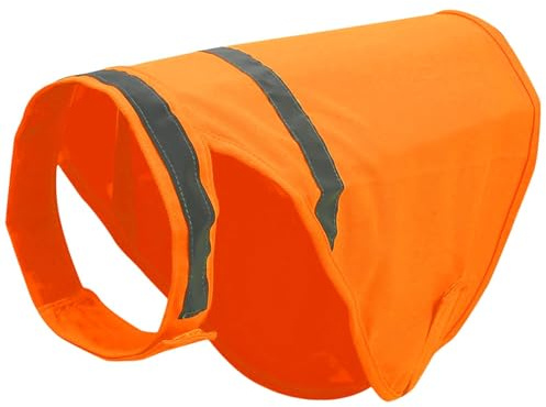 Reflektierende Hundeweste – Sicherheitsweste für Hunde, reflektierendes Hundegeschirr, verstellbar, reflektierend, reflektierend, reflektierend, für Hunde, Warnweste, Orange, atmungsaktiv und