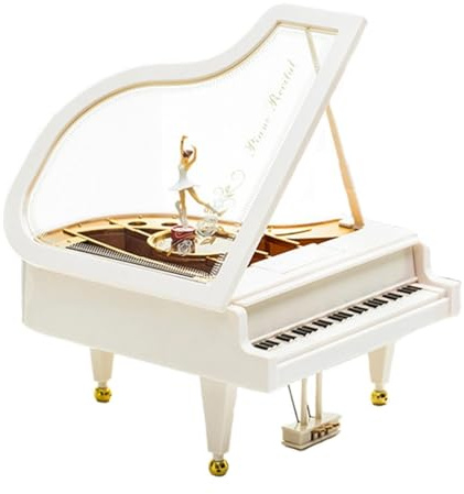 Vgvgaj Tanzende Ballerina Spieluhr - Wind Up Girl Dancer Spieluhr | Klassische Spieluhr für Mädchen, Weihnachtsgeburtstagsgeschenk oder Schreibtischdekoration