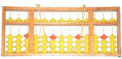 CSFFA Boulier chinois 13 colonnes cintre en bois grande taille boulier antidérapant outil Soroban chinois dans l'éducation mathématique for les enseignants 58 cm
