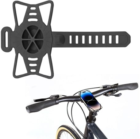 Fahrrad Handyhalterung Silikon – Für 4,7–7,2 Zoll Smartphones, 360° Drehbar, Stoßfest, Schnellmontage – Für Fahrrad & Mountainbike