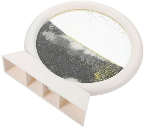 Kisangel Sablier Décoratif avec Peinture De Sable Mouvante Objet Design pour Bureau Et Maison Tableau De Sable Cinétique Esthétique Et Apaisant