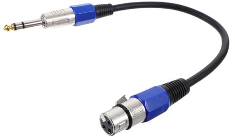KICHOUSE 2pièces Adaptateur XLR vers Jack Mâle Câble Adaptateur pour Microphone Audio Stable Et Claire