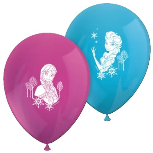 8 Luftballons * FROZEN 2 * als Deko für Kindergeburtstag und Mottoparty | 85cm Umfang | Disney Luftballon Ballons Ballondeko Mottoparty Kinderparty