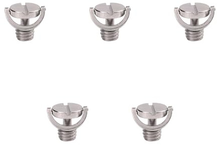 Adattatore a vite a sgancio rapido in metallo a forma di D da 1/4 3/8 di pollice per montaggio treppiede per attrezzature fotografiche stabili fissaggio fotocamera a prova di allentamento