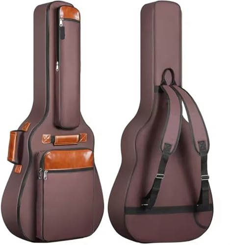 ATEUXOL Gitarrfodral 41 klassisk folklorisk gitarr ryggsäck 600D Oxford vattentät, Leveransen omfattar:, Taille unique