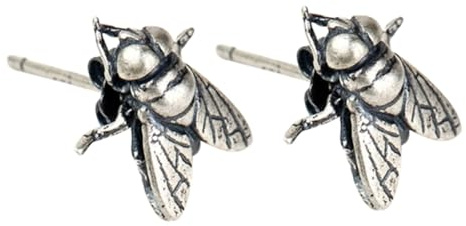 KOMBIUDA Orecchini Donna Punk a Forma di Mosca in Argento S925, Moda Delicata e Resistente All’ossidazione, per Feste e Lauree,