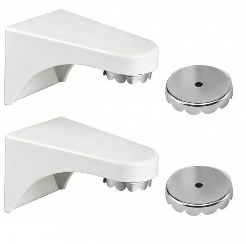 2 Stück Seifenhalter Magnet, Ohne Bohren, Wandmontierter Seifenhalter für Bad, 4 Stück Blumendeckel, Schwarz/Silber/Weiß 7.6x4.3x4.3cm (Weiß)