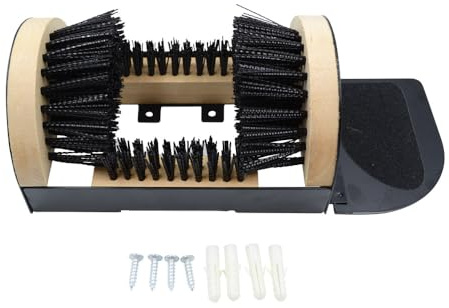 Ducatillon Gratte bottes 4 brosses nylon rigide 23x15cm + repose bien