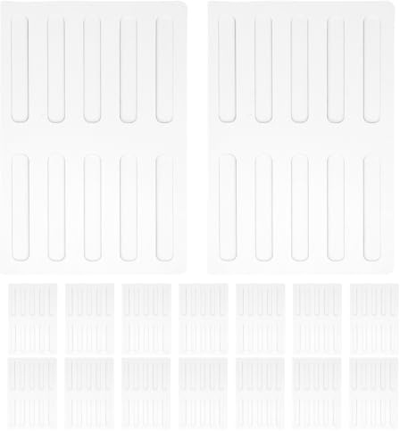 MALUGOGO 50pcs Pu Self-Adhesive Cabinet Bumpers Anti-Collision Door Edge Protectors Furniture Pads for Home Kitchen Wall Impact Prevention