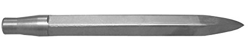 12 Long Flat Moil Point Chisel - Jumbo Rivet Buster Style Shank Made in the USA by Champion Chisel - Popular in Construction & Concrete Demolition Due to Power to Weight Ratio of the Hammer
