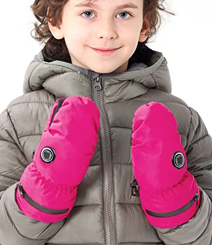 AROMA SEASON Beheizbare Handschuhe Kinder Baby mit Akku | Beheizte Kinderhandschuhe Fäustlinge für Kleinkinder | hohe Heiz- und Akkuleistung | hochwertige Verarbeitung
