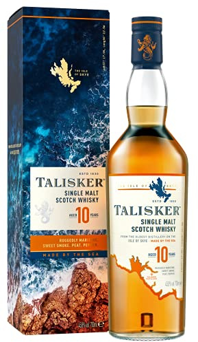 Talisker 10 Jahre | Single Malt Scotch Whisky | Isle of Skye | 0,7l. Flasche in Geschenkpackung