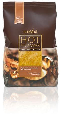 Italwax Natural 500g - Waxing Perlen für Haarentfernung - Natürliche Formulierung für alle Hauttypen - Duftlos - Empfohlen für Bikinizone und Achseln