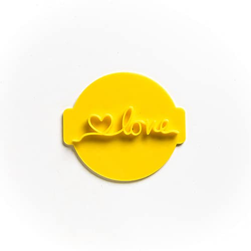 The Cookie Cutter Hub Love with a Heart Stempel für Cupcakes Fondant Zuckerguss Ton Kuchen Backen Dekoration