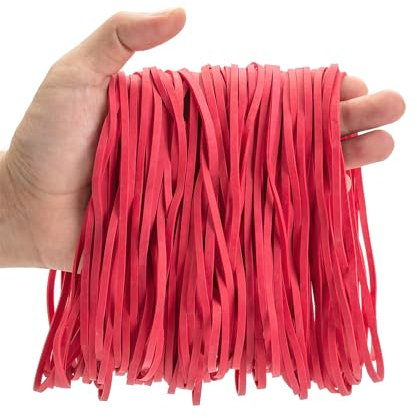 Mr. Pen - 100 Pack Red Rubber Bands, 7 Inch Extra Large Office Supplies