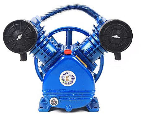 2.2KW 3HP Luftkompressor Pumpenkopf Druckluft Kompressor Aggregat Luftkompressor Pumpenkopf 1050U/mi Doppelzylinder Kompressor Aggregat Luftkompressor Pumpenkopf