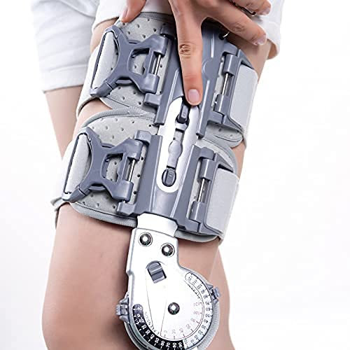 XDAWQP Knee Orthosis Immobilizer, Adjustable Hinged Knee Brace Splint Stabilizer Knee Support For Acl Arthritis Meniscus Tear Ligament Injury For Leg Post-Op Fracture