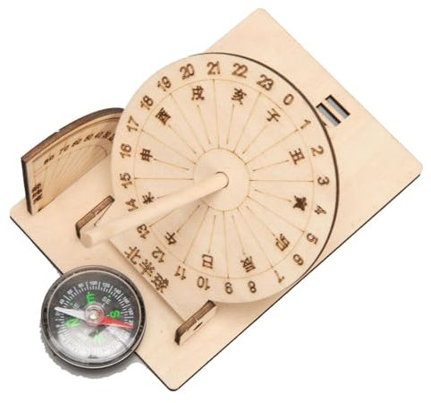 Djowyh -Sonnenuhr, antike Zeitschaltuhren, Sonnenuhr-Technologie, Produktionsspielzeug - Interaktives Lernspielzeug für praktisches Lernen - Antike Timer, lehrreiche Zeitmessung für Kinder, und