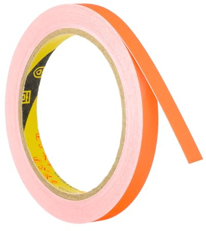 PATIKIL Cinta luminosa en la oscuridad 10mm x 10 metros, 1 rollo de cinta adhesiva fluorescente luminosa cinta reflectante de luz negra para fiesta, naranja | 1 rollo, Cinta adhesiva fluorescente luminosa Cinta reflectante de luz negra