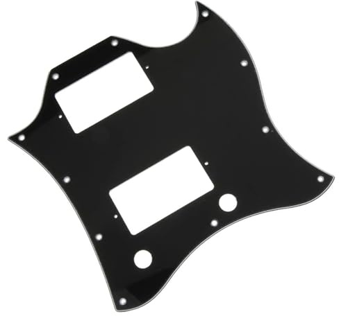 Pickguard Scratch Plate Komplettes Schlagbrett für Gitarren-Schlagbrett für SG-E-Gitarre(Black)