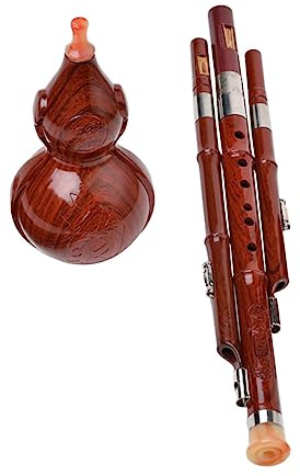 VICASKY Traditionelle Chinesische Hulusi Flöte Aus Langlebigem Material C-stimmung Für Anfänger Und Studenten Präzise Klangqualität Tragbares Ethnisches Blasinstrument