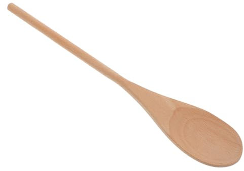 Hemobllo 24pièces Cuillère De Cuisine Bois Brut Louche à Mélanger Avec Manche Long Pour Cuisson Pâtisserie Et Service Ustensile Polyvalent