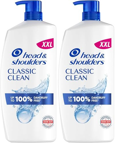 Head & Shoulders Classic Clean Anti-Schuppen-Shampoo, 800ml Pumpspender, zur Täglichen Anwendung. Bis zu 100% Schuppenschutz, Klinisch Getestet. Für Jeden Haar- und Kopfhauttyp. Reines Frischegefühl