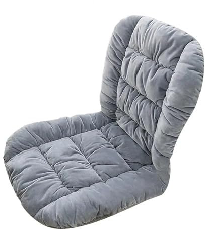 USOHJZ Deckchair Cushion Winter Thick Rocking Chair Cushion Outdoor Garden Chair Cushion Non-Slip Soft Patio Chair Pads Washable Outdoor Cushions For Chairs(Light Grey Rectangle)