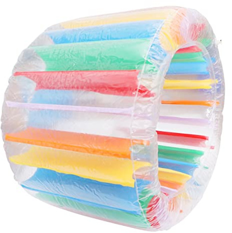 Gatuida Inflable Rueda de Agua Gigante Colorida Juguete Flotante para Piscina Rodillo Flotante Seguro de PVC para Adultos para Diversión Verano y Fiestas al Aire