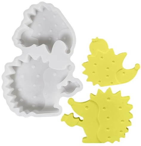 Generisch Silicone Zementformen,Desktop Deko Betonformen | Igelform Gießform 3D Silikon Für Zement Epoxidharz Handwerk Lehrer Heimdekor Enthusiasten Saisonale Dekorateure