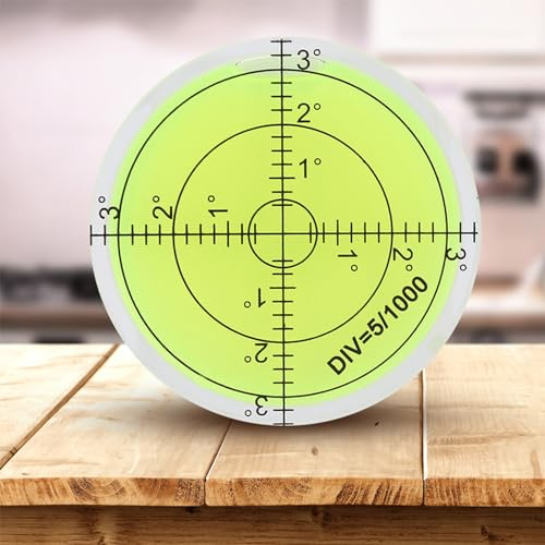 60 mm rund trollslända, ABS Bullseye vattenpass, mätverktyg med skala för kameralagetessens balans