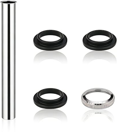Tauchrohr Siphon, Universal Tauchrohr für Siphon Verlängerung Waschbecken | 300mm, Verlängerung für Designsiphon, Siphon Waschbecken bad Küchenspüle Abflussrohr Waschbecken Edelstahl Rohr