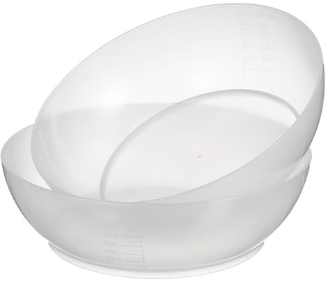 SHINEOFI Bilancia Cucina Ciotola 2 Vassoi per Bilancia da Cucina in Plastico 600ml Compatti e Facili da Pulire per Alimentazione Sana