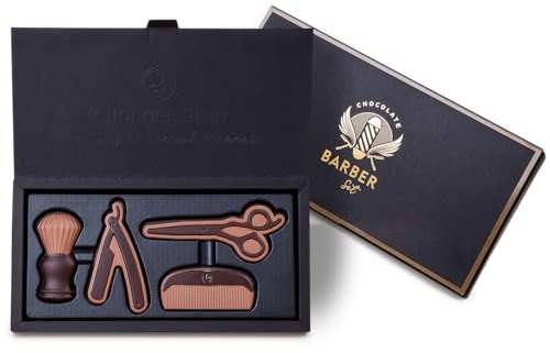 CHOCOLISSIMO – Rasierset aus Schokolade, Vatertag Geschenk Rasierer, schokoladen rasierest Männer, Rasierutensilien Lustiges Geschenk zum Vatertag für Männer, Papa, Vater