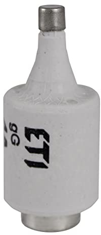 ETI 10 x Schmelzsicherung Sicherungeinsätze DII gG 10 A Niederspannungssicherung, rot, 10 A/500 V, E 27, 10 Stück