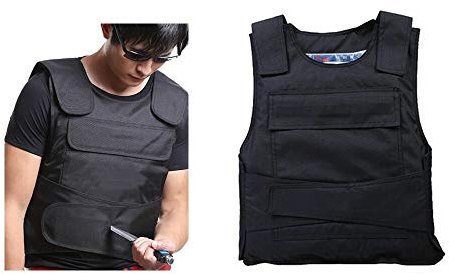 Aohuada Security Stichschutzweste，Wachschutz Polizei Metallgewebe Ballistische Tactical Weste Draussen Schutzweste Paintball Airsoft Für Outdoor Aktivitäten