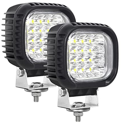 Willpower Focos Led Tractor 13cm 5 40W 12V 24V Faro de Trabajo 4x4 | 2PCS Faro Antiniebla Luz IP67 Impermeable, 6000K Blanco, para Coche Camion Quad SUV ATV UTV Offroad Barco