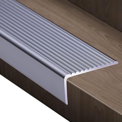 Nez De Marche Escalier, Nez De Marche Profilé D'escalier, Largeur 30 50 70 100mm, Baguette Angle Aluminium Barre De Seuil Multiniveau Antidérapant, Pour Bords D'escalier Extérieurs/Intérieurs