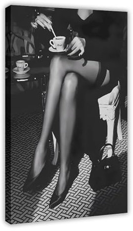 OWNPET Helmut Newton 15 Leinwand-Poster, Wandkunst, Dekordruck, Bild Gemälde für Wohnzimmer, Schlafzimmer, Dekoration, Rahmenstil, 60 x 90 cm