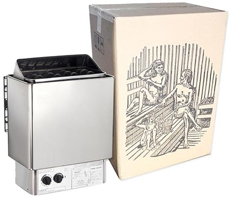 LBMED Calentador Sauna,baño Vapor Seco Estufa Calentador Sauna con Controlador Perilla,Temperatura Ajustable 86-230°F Y Tiempo 15min-3H,Calentamiento Rápido Uniforme,paraRelajarse,Reducir El Estrés