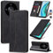 Jasonyu Funda para Honor Magic 6 Lite,Cuero PU Carcasa,Tipo Libro Flip Case con Tarjetas y Cartera,Soporte Plegable,Cierre magnético,Capa (Negro)