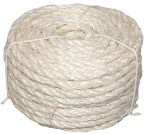 Hrippy Cuerda De Sisal para Rascador De Gatos, Cuerda De Sisal Duradera para Rascador De Gatos, Reemplazo De Árbol, Agrupación De Jardín, Reparación De Árbol para Gatos