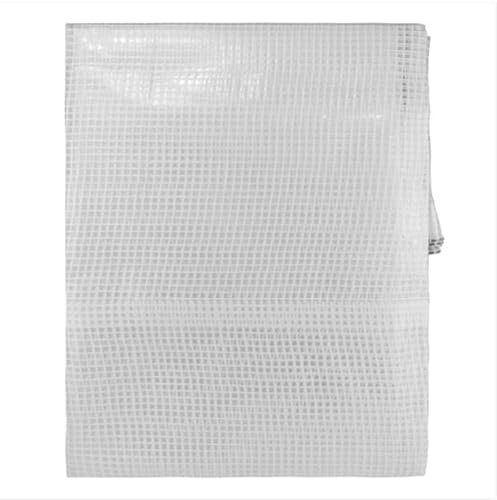 3x3 Clear Tarpaulin - 100gsm Heavy Duty Tarp Sheet Cover - 9.84ft x 9.84ft Waterproof Multi-Use Sheet with Eyelets for Garden, Caravan, Camping, Ground Cover