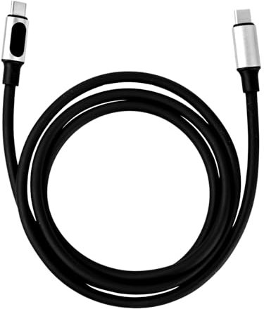 Câble USB C 100W avec Affichage LED, 1,2m Câble de Charge Rapide USB C vers USB C Compatible avec iPhone 15/15 Pro/15 Plus/15 Pro Max, iPad, MacBook, Galaxy S23 S22, Pixel