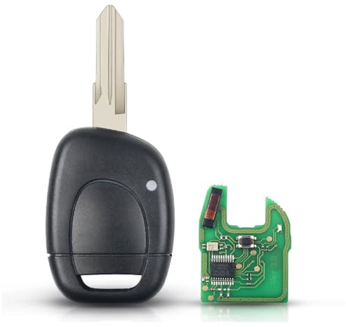 433MHz PCF7946 Fernbedienung für Renault Twingo Clio Master Kango VAC102 | 1 Taste,Autoschlüsselanhänger,2001-2008